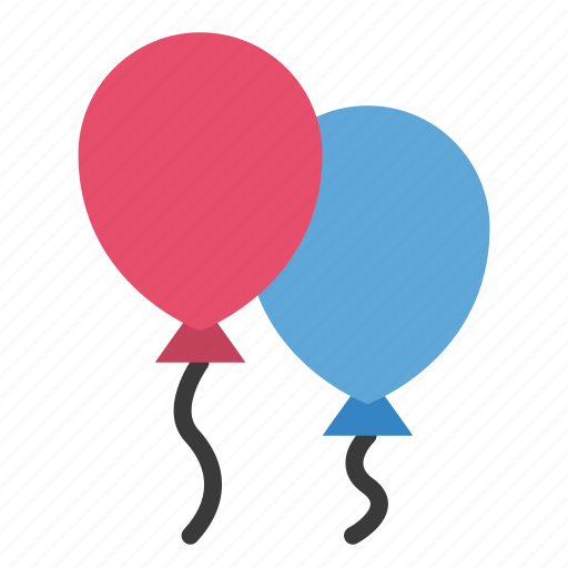 Ballons, balloon, birthday, decoration, party, helium, decor icon - Download on Iconfinder