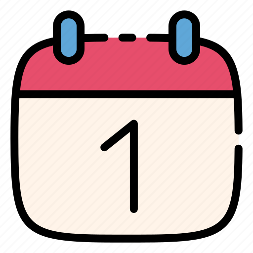 Calendar, january, month, year, date, 1st january, new year icon - Download on Iconfinder