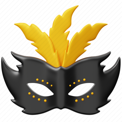 Carnival, mask, celebration, festival 3D illustration - Download on Iconfinder