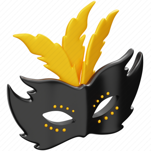 Carnival, mask, party, festival, holiday, halloween, new year 3D illustration - Download on Iconfinder