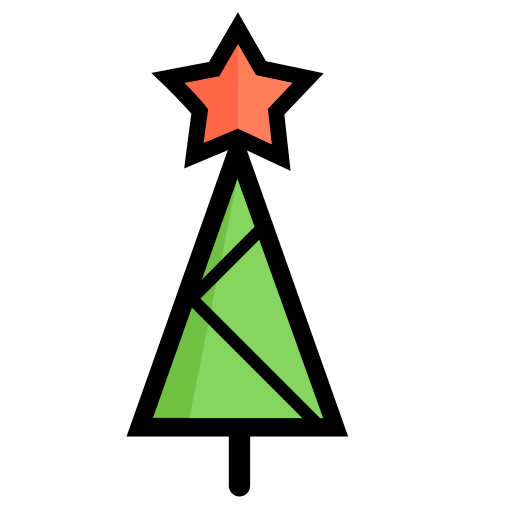 Christmas tree, holiday, star, celebration, christmas, decoration, winter icon - Free download