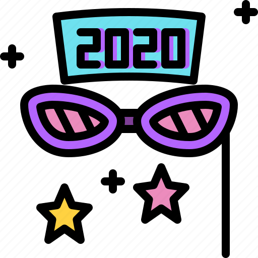 Fancy, fashion, glasses, new year, party icon - Download on Iconfinder