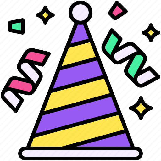 Party, celebrate, event, holiday, party hat, happy new year icon - Download on Iconfinder