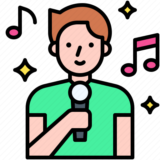 Party, celebrate, event, holiday, happy new year, singer, karaoke icon - Download on Iconfinder