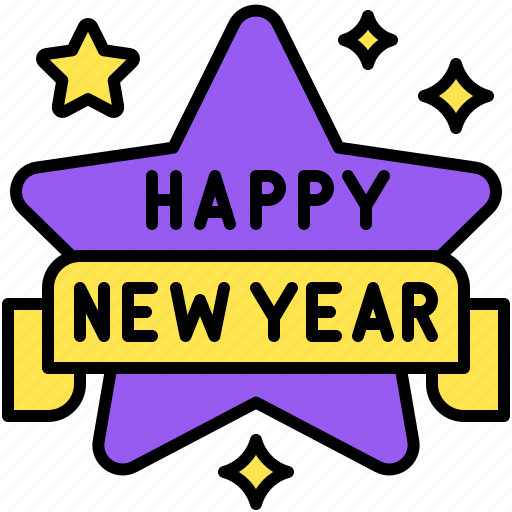 Party, celebrate, event, holiday, star, happy new year icon - Download on Iconfinder