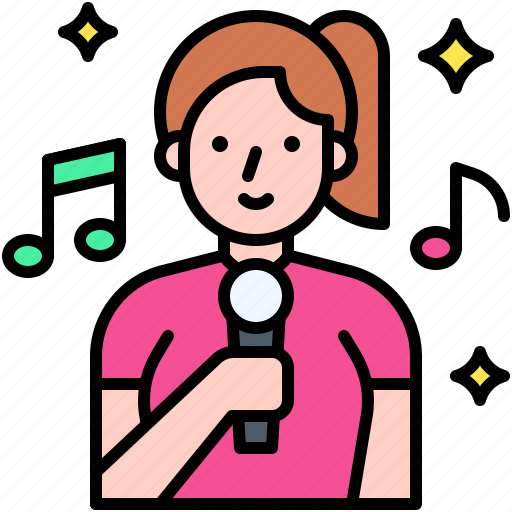 Party, celebrate, event, holiday, happy new year, singer, karaoke icon - Download on Iconfinder
