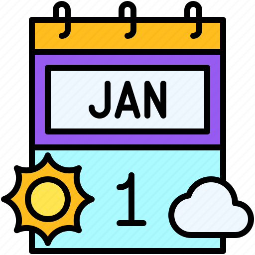 Party, celebrate, event, holiday, calendar, january icon - Download on Iconfinder