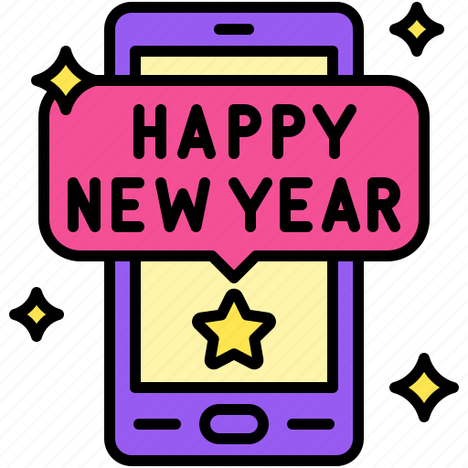 Party, celebrate, event, holiday, happy new year, phone icon - Download on Iconfinder