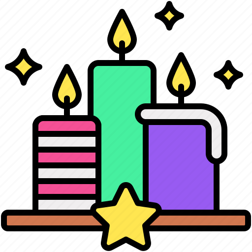 Party, celebrate, event, holiday, candle, light icon - Download on Iconfinder