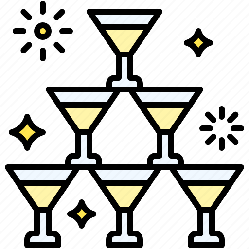 Party, celebrate, event, holiday, glass, champagne icon - Download on Iconfinder