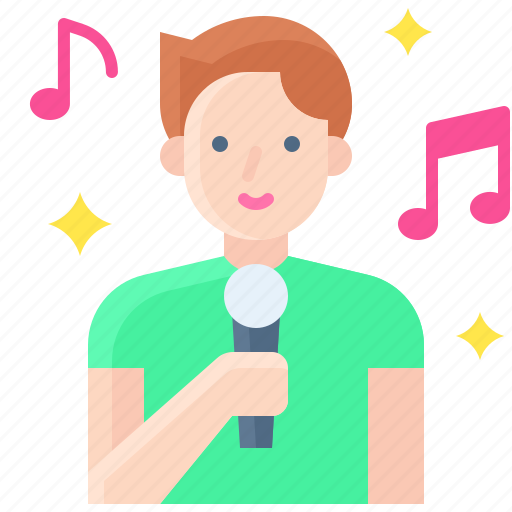 Party, celebrate, event, holiday, man, singer icon - Download on Iconfinder
