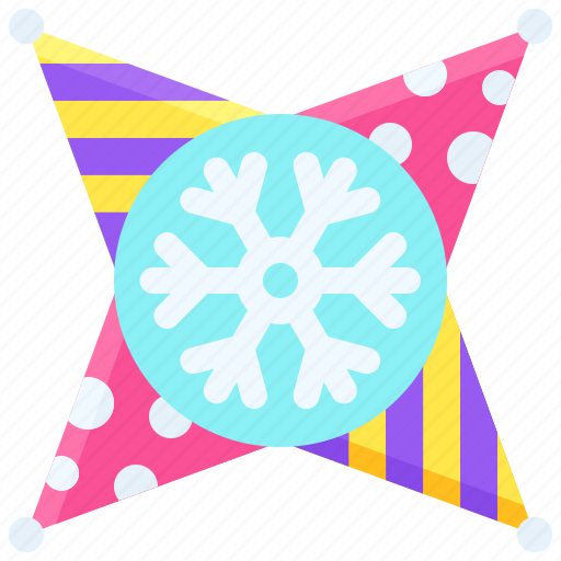 Party, celebrate, event, holiday, snowflake pinata, pinata icon - Download on Iconfinder