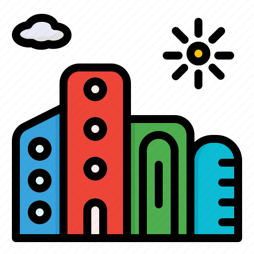 Cityscape, birthday, celebration, party, new year, festival, holiday icon - Download on Iconfinder