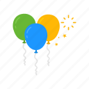 balloon, birthday, new year, party 
