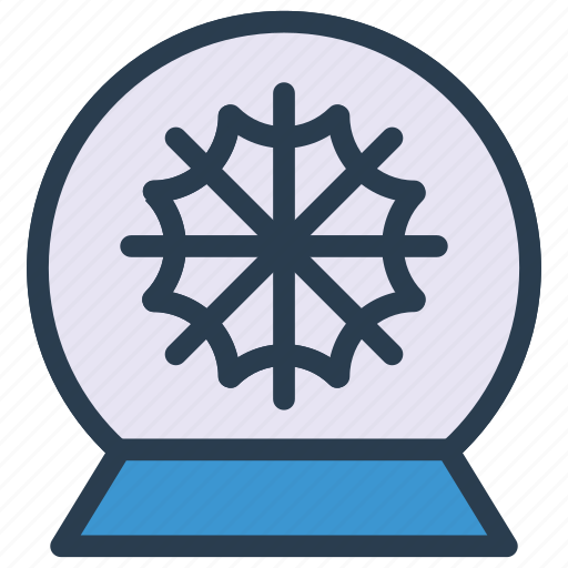 Ball, christmas, decoration, globe, snow icon - Download on Iconfinder