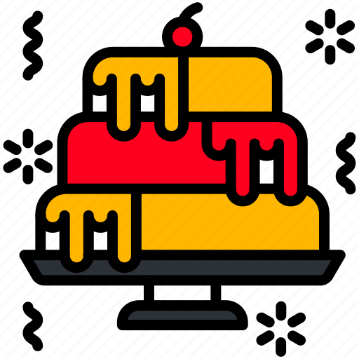 Cake, birthday, celebration, party, dessert icon - Download on Iconfinder