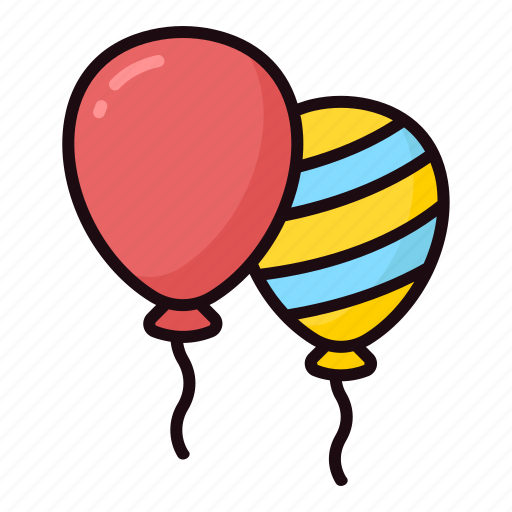Balloons, celebration, decoration, party, festival, new year, birthday icon - Download on Iconfinder