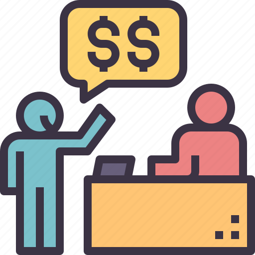 Ask, raise, hr, salary, negotiation, money, salesman icon - Download on Iconfinder