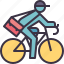 bike, work, messenger, biker, delivery, exercise 