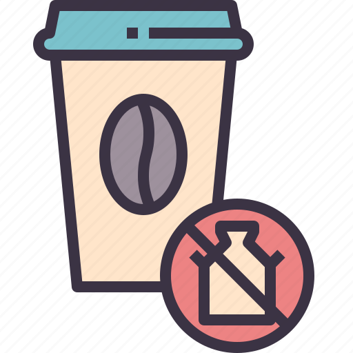 Coffee, black, milk, allgergy, americano, brew icon - Download on Iconfinder
