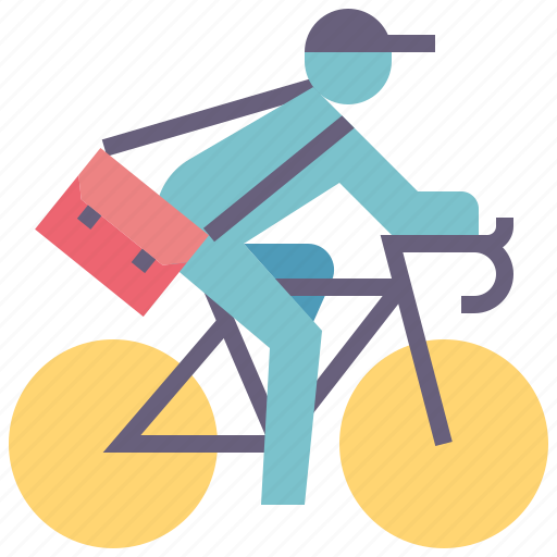 Bike, work, messenger, biker, delivery, exercise icon - Download on Iconfinder
