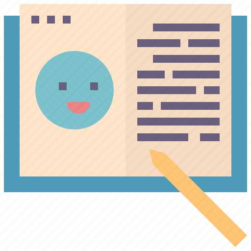 Write, gratitude, journal, diary, notebook, reflection icon - Download on Iconfinder