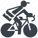 bike, work, messenger, biker, delivery, exercise