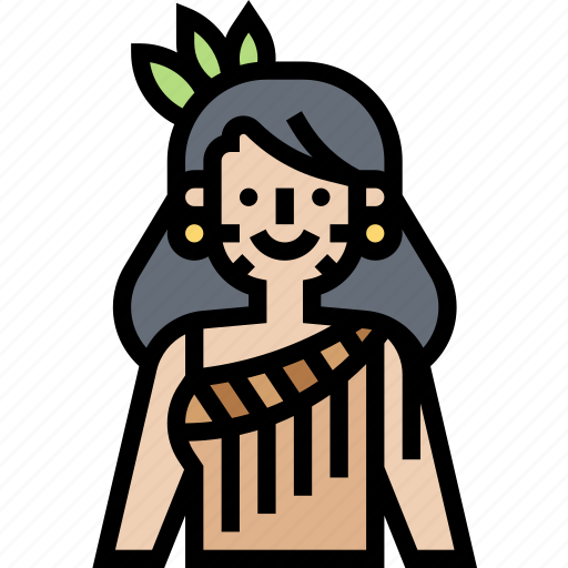 Tamaki, maori, tribe, ethnic, woman icon - Download on Iconfinder