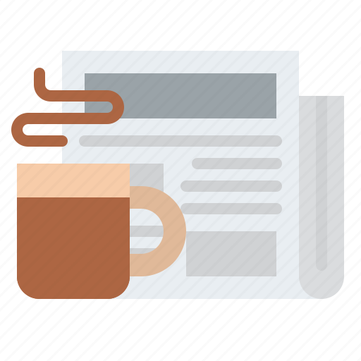 Morning, news, newspaper, coffee icon - Download on Iconfinder