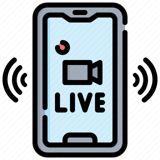 Live, smartphone, news, reporter, communications icon - Download on Iconfinder