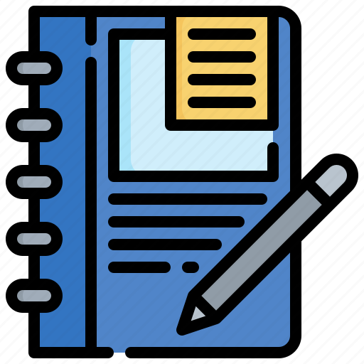 Notes, notebook, writing, tool, pencil icon - Download on Iconfinder
