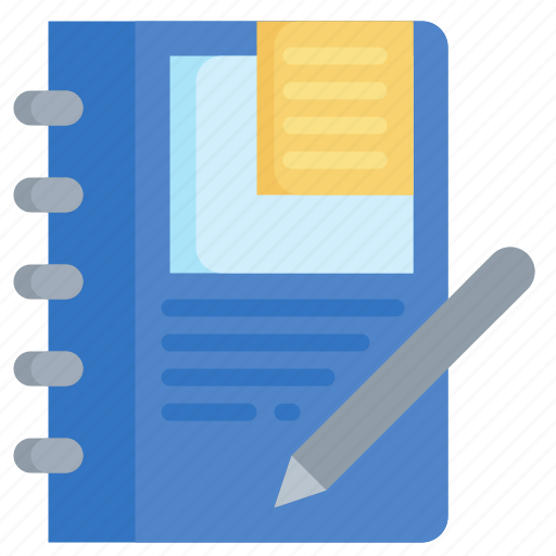 Notes, notebook, writing, tool, pencil icon - Download on Iconfinder