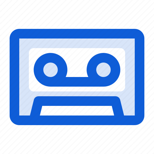 Cassette, tape, vintage, sound, music, audio, compact icon - Download on Iconfinder