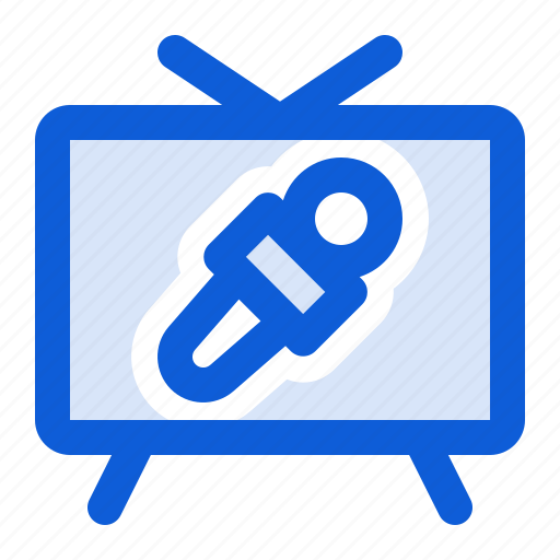 News, channel, tv, television, journalist, mic icon - Download on Iconfinder
