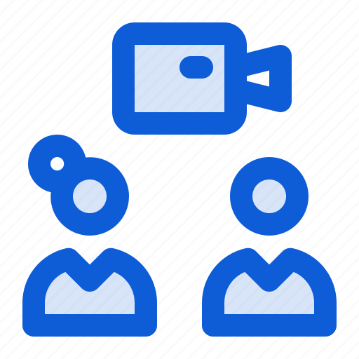 Talk, show, camera, conversation, woman, man, discussion icon - Download on Iconfinder
