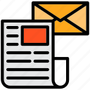 letter, newsletter, mail, envelope, news