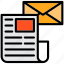 letter, newsletter, mail, envelope, news 