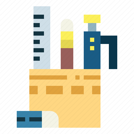 Pencil, ruler, stationery, tools icon - Download on Iconfinder