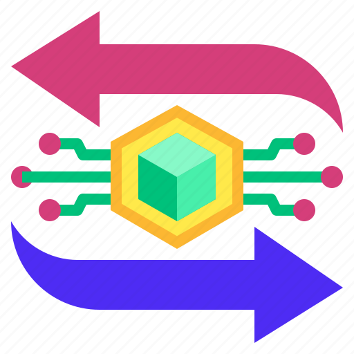 Transfer, bidirectional, arrows, nft, cryptocurrency icon - Download on Iconfinder