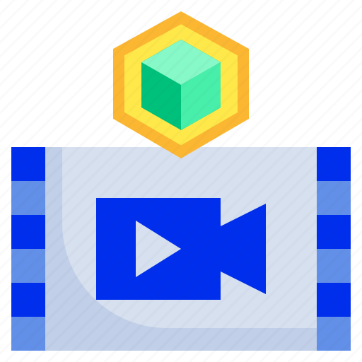 Video, nft, cryptocurrency, clip, art, and, design icon - Download on Iconfinder