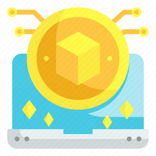 Cryptocurrency, blockchain, digital, bitcoin, laptop icon - Download on Iconfinder