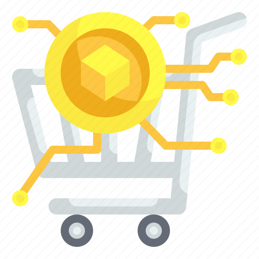 Market, shopping, cart, trolley, cryptocurrency icon - Download on Iconfinder