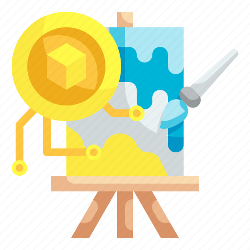 Painting, brush, drawing, art, cryptocurrency icon - Download on Iconfinder