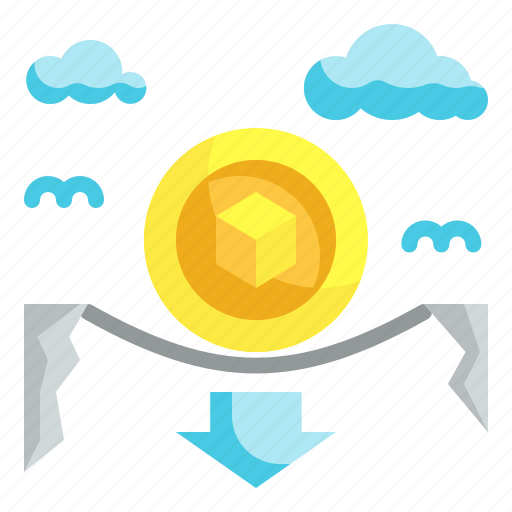 Risk, loss, profits, benefits, cryptocurrency icon - Download on Iconfinder