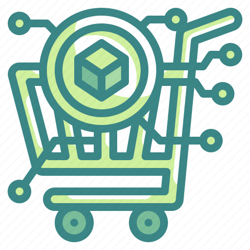 Market, shopping, cart, trolley, cryptocurrency icon - Download on Iconfinder