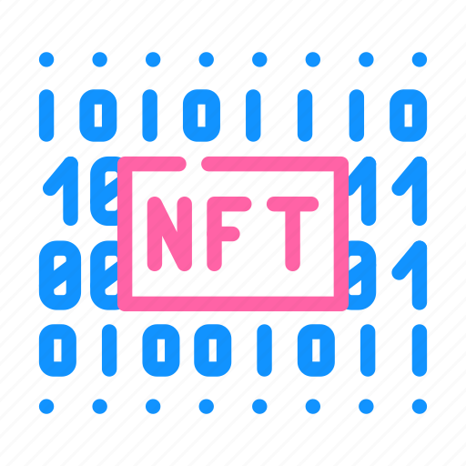 Nft, code, digital, technology, cryptocurrency, coin, blockchain icon - Download on Iconfinder