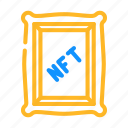 nft, digital, painting, technology, cryptocurrency, coin, blockchain