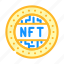 nft, token, digital, technology, cryptocurrency, coin, blockchain 