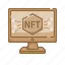nft, cryptocurrency, digital currency, blockchain, computer, online, technology