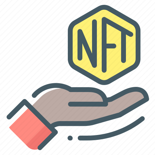 Token, nft, hand, non-fungible token icon - Download on Iconfinder